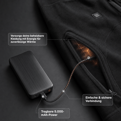 Powerbank-Paar für beheizte Socken – 3,7 V / 2 A, 2×4.000 mAh