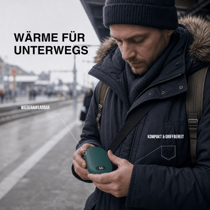 Doppel Heiz Handwärmer – wiederaufladbarer Taschenwärmer