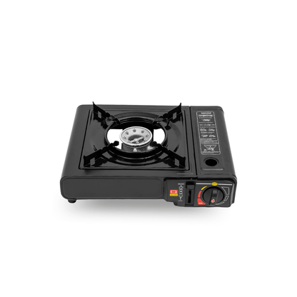 Tragbarer Gas-Campingkocher 2500W mit Auffangwanne & Topfständer