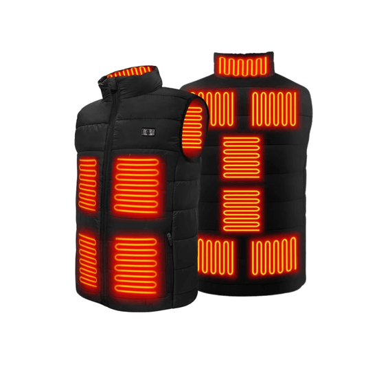 Beheizte Weste mit 9 Heiz-Zonen – Ultraleicht, USB-betrieben & ideal für Outdoor-Abenteuer