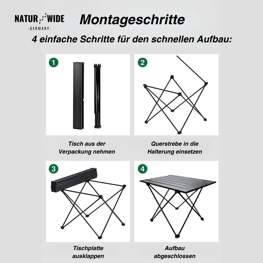 Ultraleichter & robuster Camping-Tisch