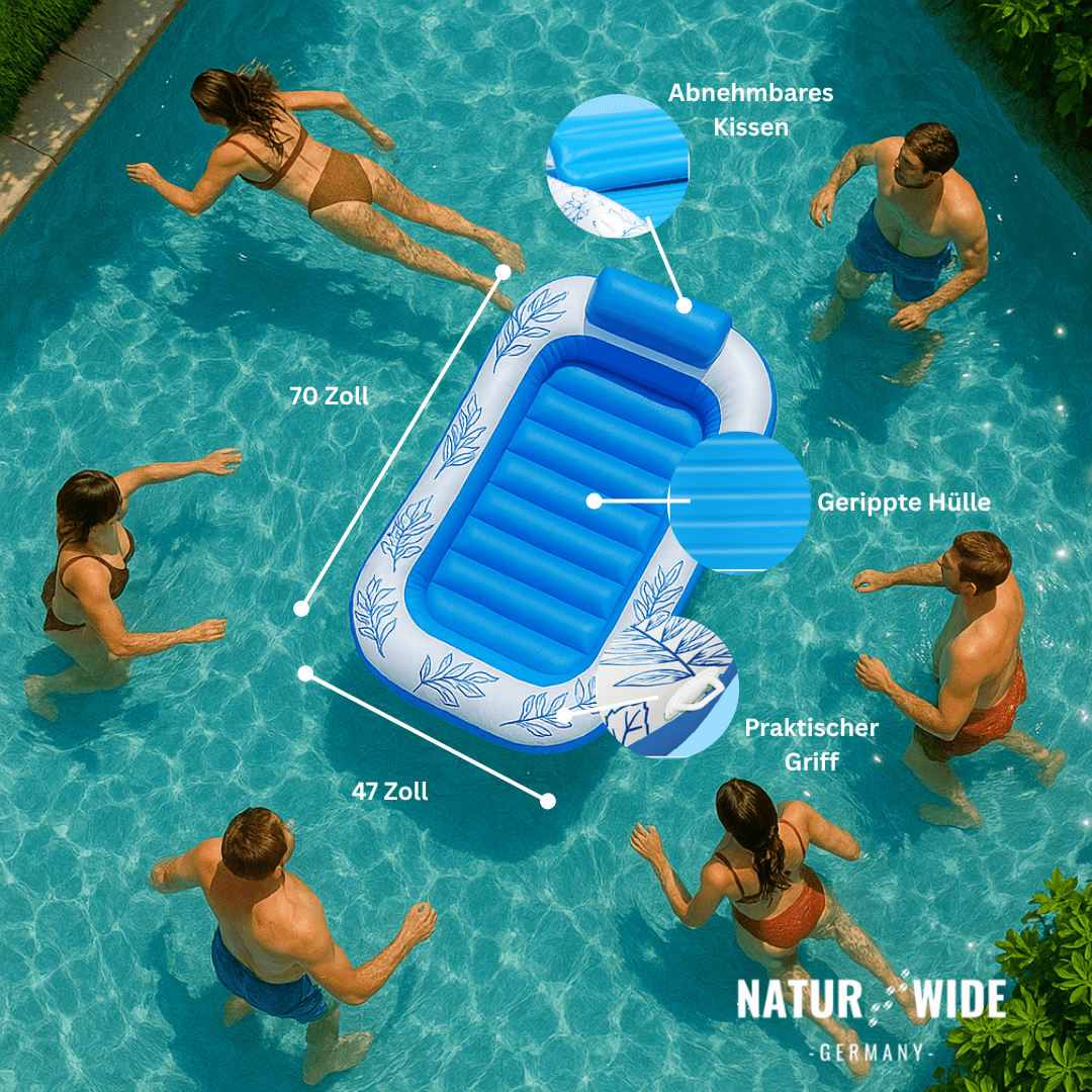 Doppelte Luftmatratze – XXL Pool für 1-2 Personen