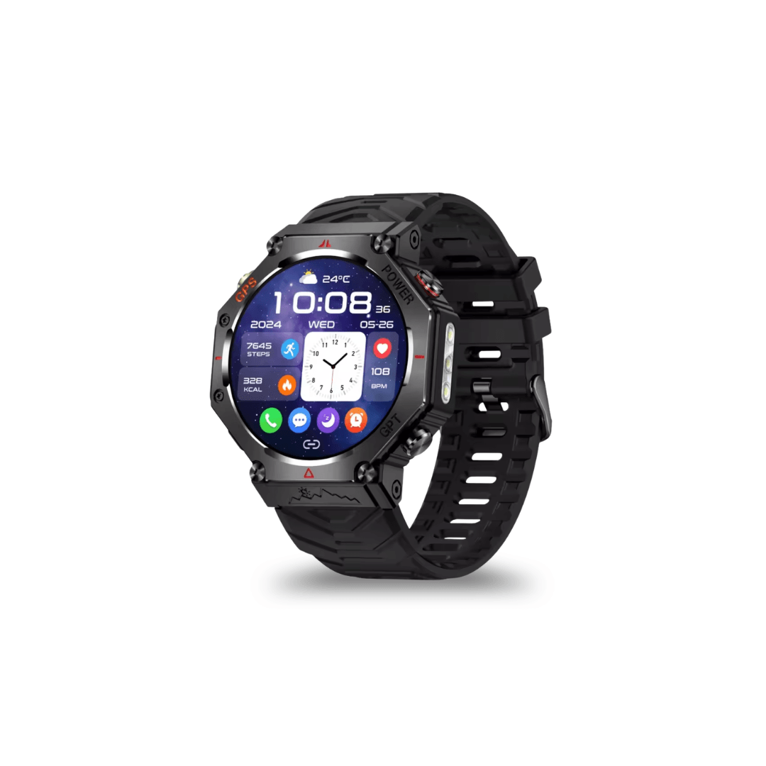 Militär GPS Smartwatch – AMOLED, 10ATM, HD Bluetooth-Anruf