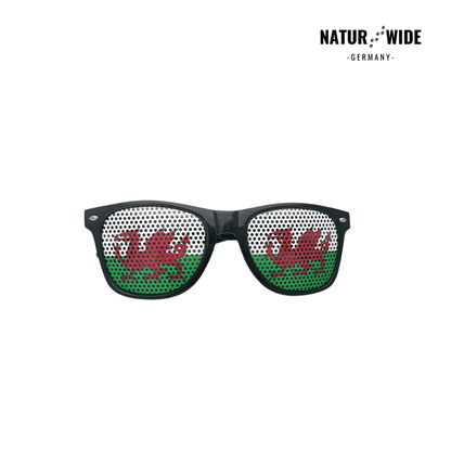 WM Flaggen-Sonnenbrille – 42 Länder Fan-Eyewear