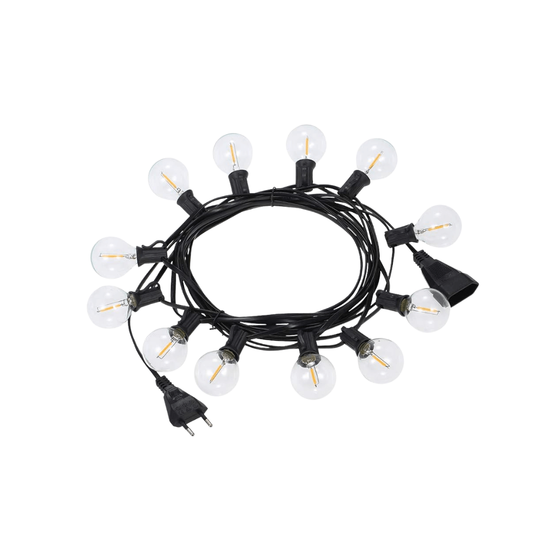 G40 LED Lichterkette Außen – Wetterfest & Bruchfest (Strom)