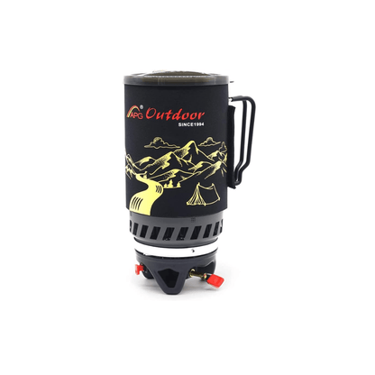 Tragbares 1400ml Camping-Kochsystem mit Gaskocher