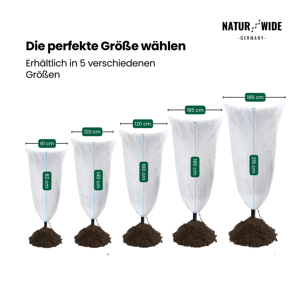 Winterschutz-Haube für Pflanzen – Frostschutz-Vlies mit Reißverschluss