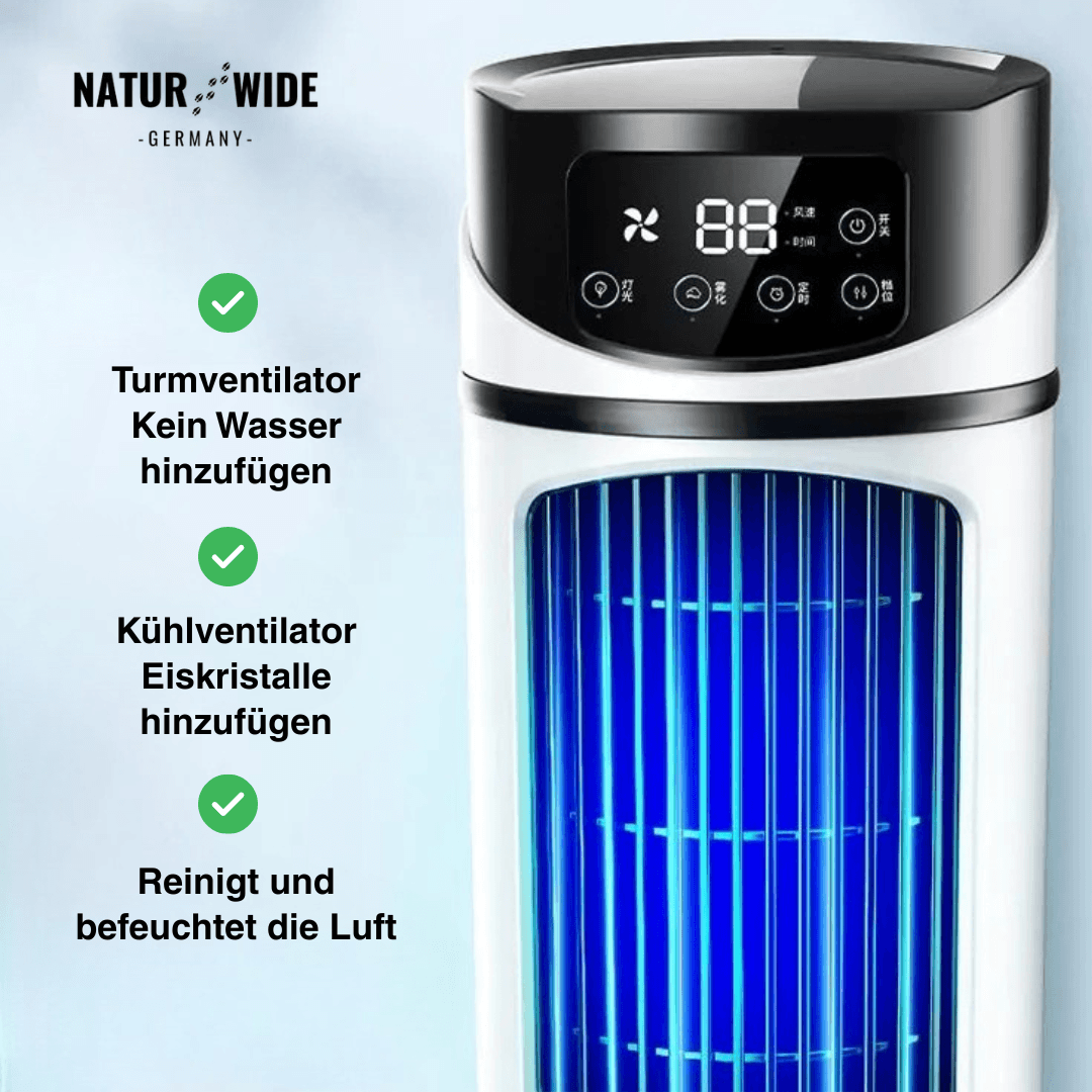 PolarBreeze® - Mini Mobile Klimaanlage 3-in-1 – Kühler, Befeuchter & Luftreiniger