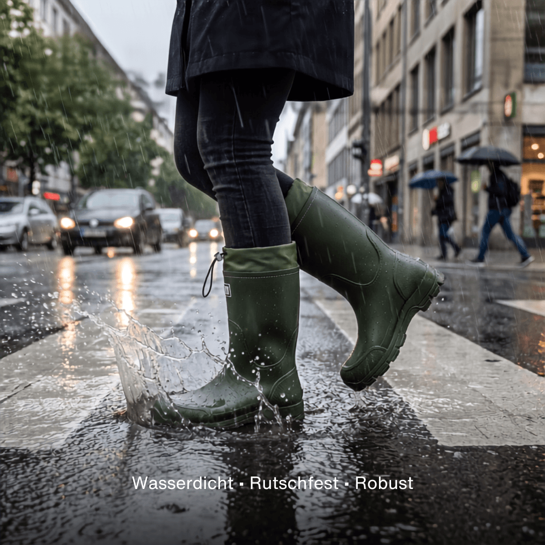 Wasserdichte Outdoor Gummistiefel unisex – Rutschfest, robust & langlebig