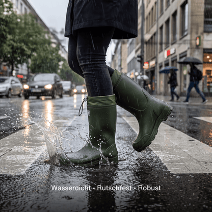 Wasserdichte Outdoor Gummistiefel unisex – Rutschfest, robust & langlebig