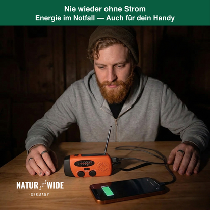 Notfall All in One Radio – Energie und Information in Blackout Notfällen