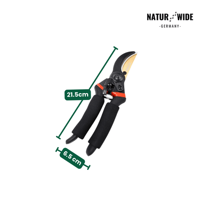 Profi Bypass-Gartenschere 21,5 cm – Scharfe Klinge & Ergonomisch