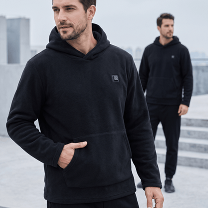 USB Beheizter Hoodie – Unisex Hoodie mit Reißverschluss