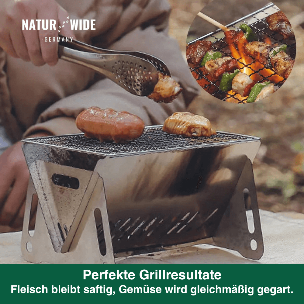 Klappbarer Edelstahl-BBQ-Grill