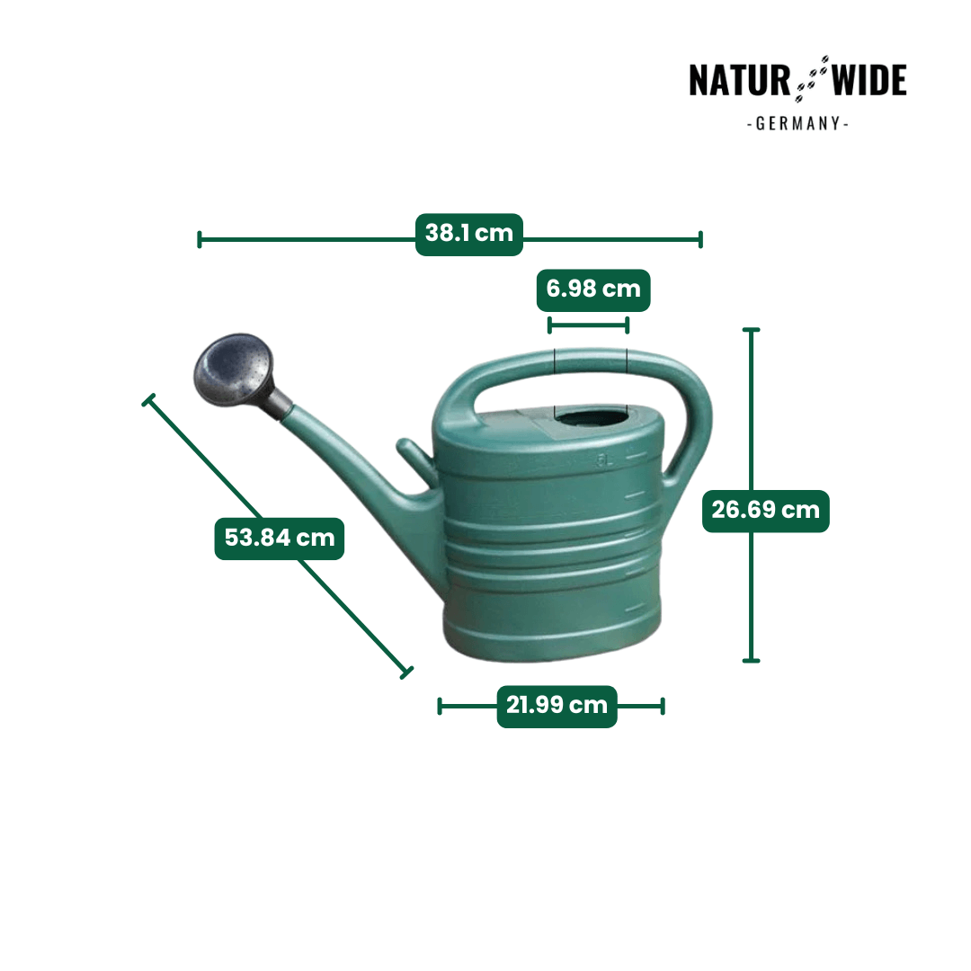 Garten-Gießkanne 5L mit Brausekopf & langem Ausguss