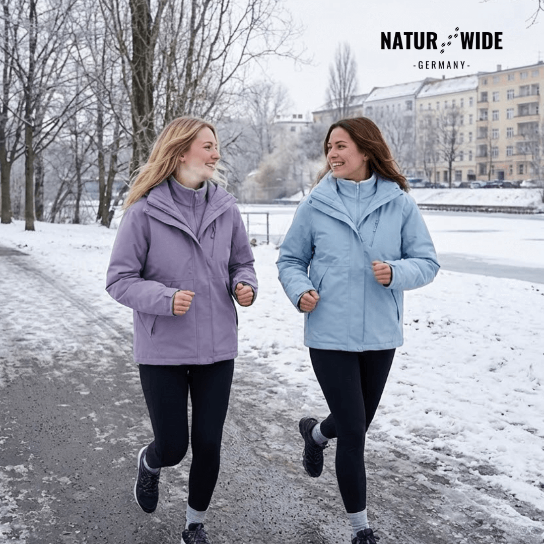 2-in-1 Ultraleichte Regenjacke & Fleecejacke für Frauen – Wind & wasserdicht