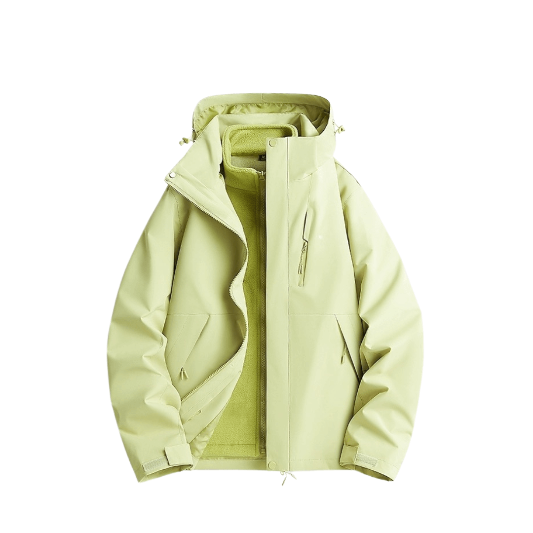 2-in-1 Ultraleichte Regenjacke & Fleecejacke für Frauen – Wind & wasserdicht