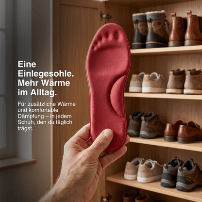Winter Selbstheizende Thermo-Einlegesohlen – Memory Foam, Fell & extra warm