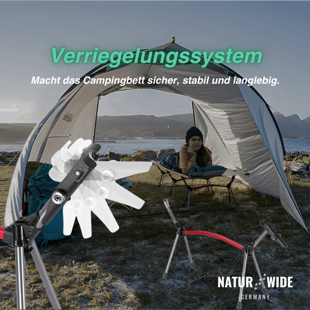 Naturwide Outdoor Feldbett – Ultraleicht & Faltbar