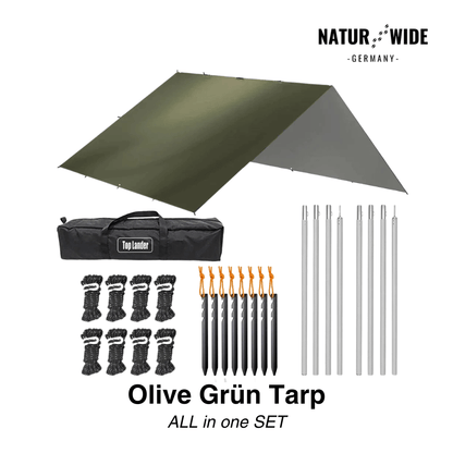 Vielseitiges Sonnen- & Regenschutz-Tarp