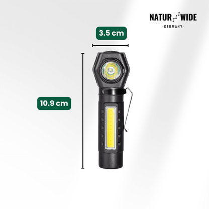 Multifunktionale 2-in-1 LED Taschenlampe & Stirnlampe