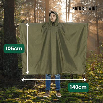 3 in 1 Regenponcho – Schutz für jede Wetterlage