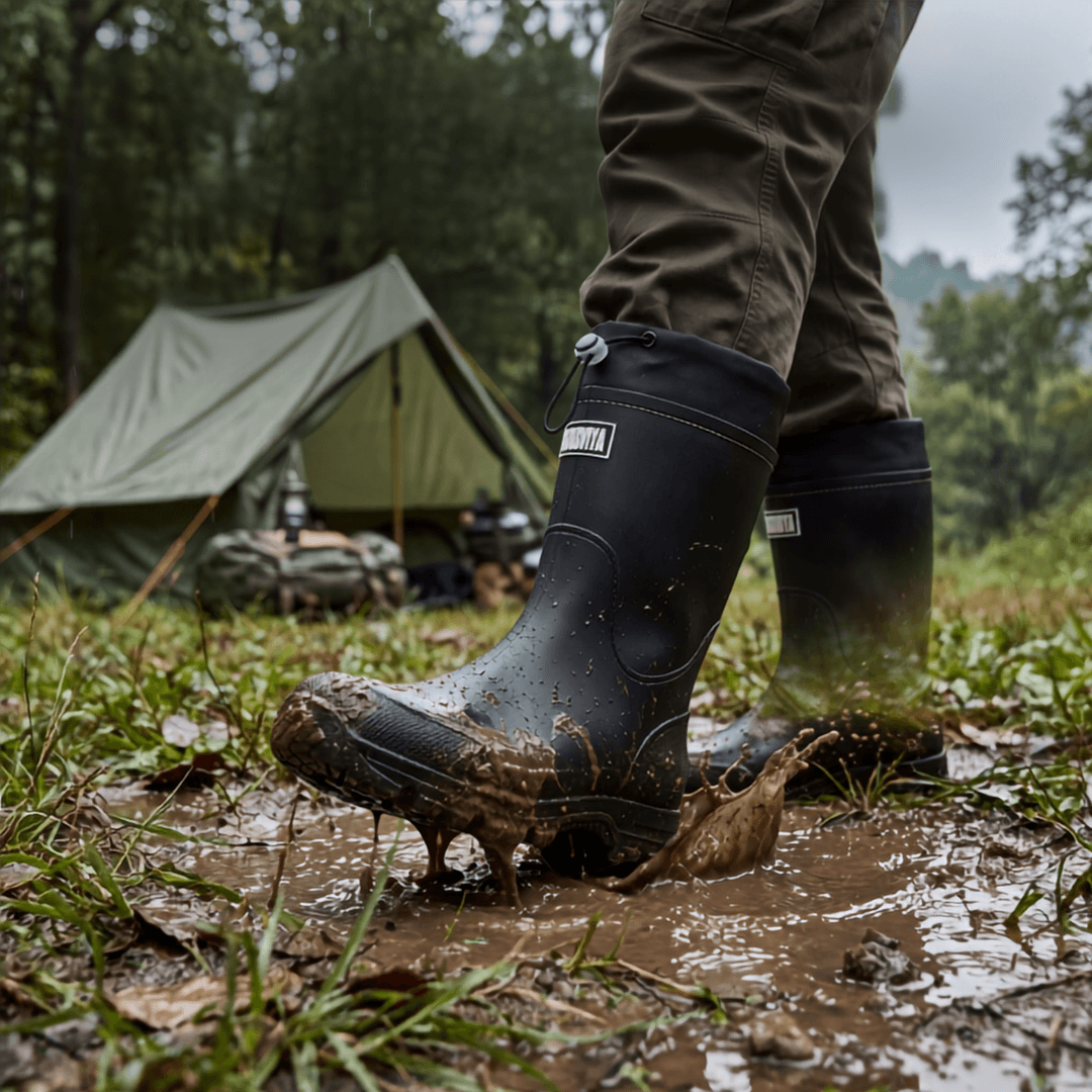 Wasserdichte Outdoor Gummistiefel unisex – Rutschfest, robust & langlebig