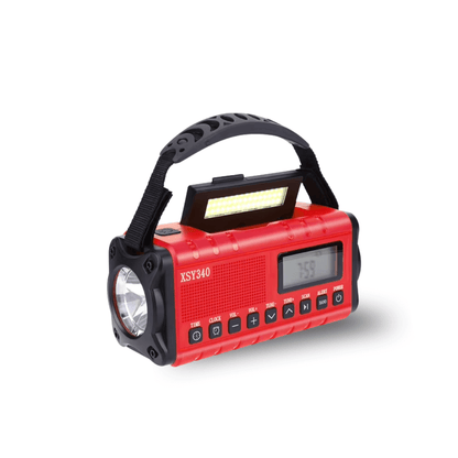Notfall Kurbelradio 10000mAh 2.0 – Solar, LED-Licht & SOS-Alarm