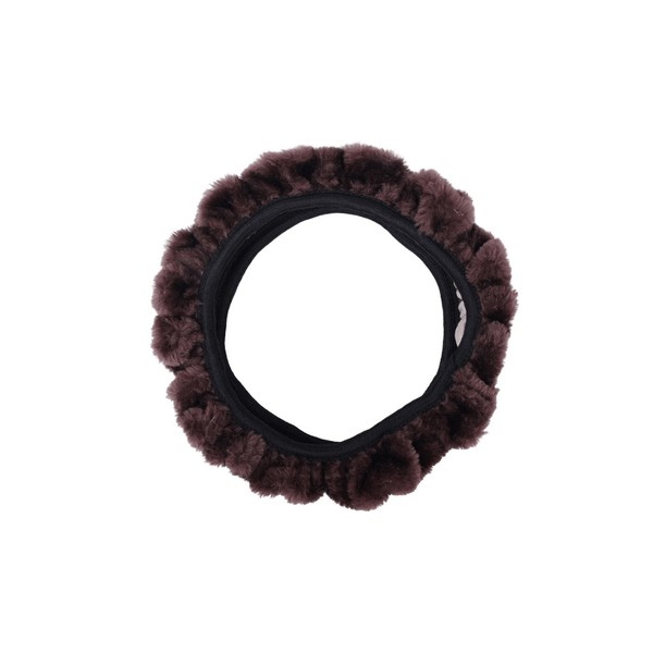 Plüsch Lenkradhülle – Warmer Winterbezug (38 cm)
