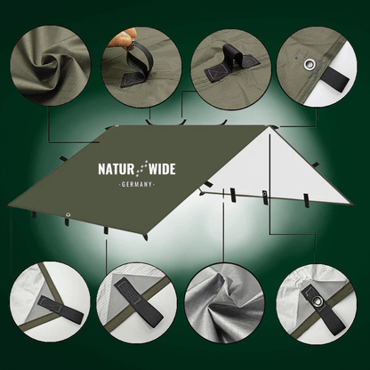 Vielseitiges Sonnen- & Regenschutz-Tarp