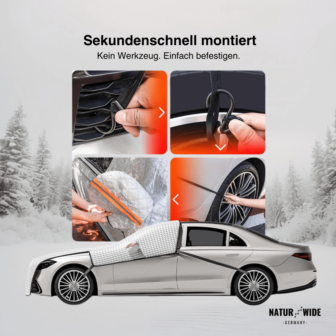 Auto Scheibenabdeckung – Frost- & Sonnenschutz für PKW & SUV