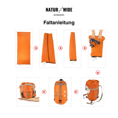 Ultraleichter Envelope-Schlafsack – 3-Jahreszeiten Camping & Reisen