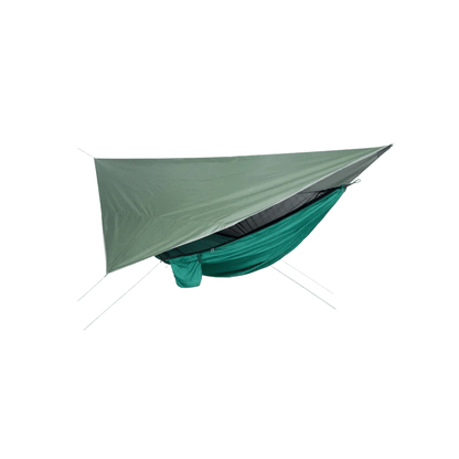 Camping-Hängematte mit Moskitonetz, Regenschutz-Tarp & Tasche