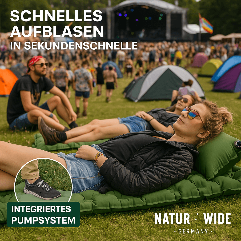 Ultraleichte Isomatte – Ideal für jedes Festival