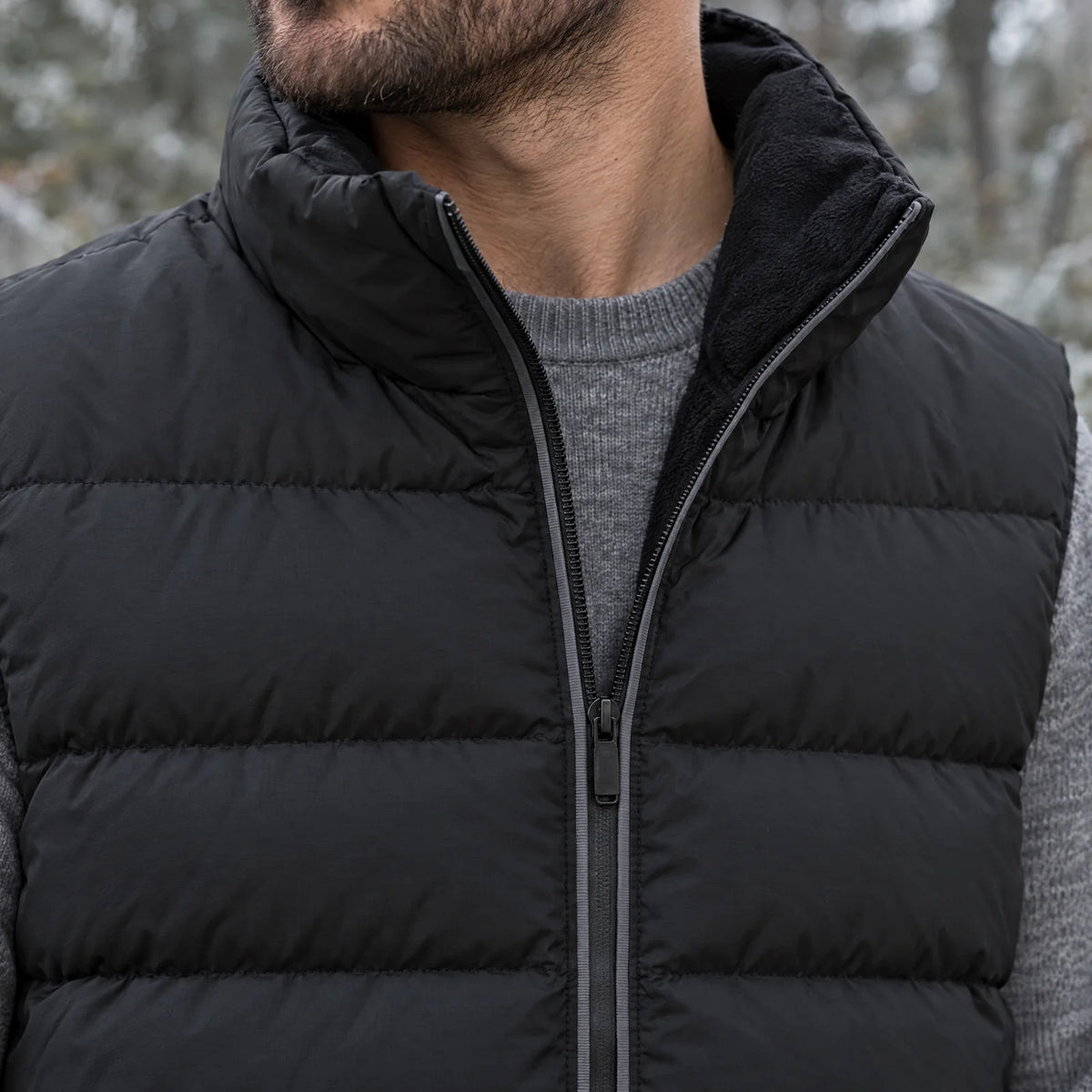 Hoher Stehkragen, innen mit Fleece
