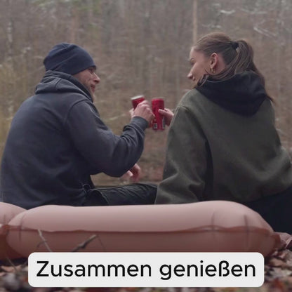 Ultraleichte kompakte 2 in 1 Isomatte – Ideal für jedes Abenteuer zu zweit.